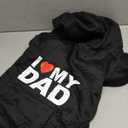 Dog Basic Hoodie Soft Dog Clothes Cold Weather Sweaters for Medium Large Dogs Cozy Fabric Warm Sweatshirt with Leash Hole (I Love My DAD, XL (Back: 24.2",Chest: 34.2")) (X-Large (35-55 lbs))