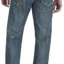 Wrangler Genuine Men's Twill Cargo Pants 35W x 32L, Mediterranean