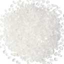 1lb Clear Quartz Aquarium Gravel Rocks Natural Tumbled Healing Crystal Chips Bulk Gemstones Crushed Stones for Fountain Vase Filler Planters Decorative Fish Tank Potted Reiki Energy Balancing