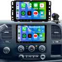 5Gwifi Upgrade Car Radio for GMC Sierra Chevy Silverado 1500/2500/3500 2007-2013, Tahoe Yukon 2007-2014, Impala Head Unit 8inch Touch Screen Stereo Apple Carplay Android Auto Bluetooth GPS FM Camera