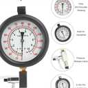 TU-443 Fuel Injection Pressure Tester Kit 0-140 PSI Pro Auto Fuel Pressure Gauge for Car Truck Motorcycle 45PCS