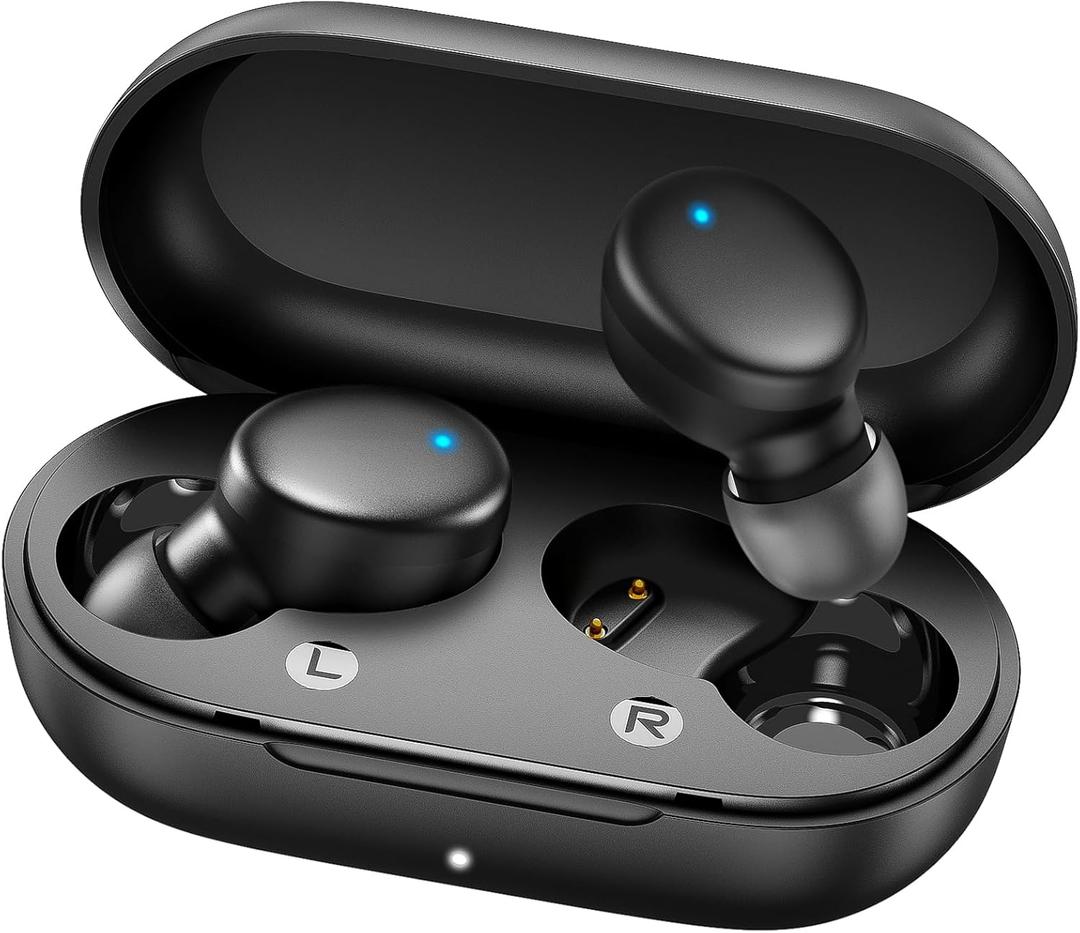 MOZOTER S8 Mini Wireless Earbuds Bluetooth 5.3 in Ear Light-Weight Headphones,60Hrs Playtime Ear Buds with Charging Case,Smart Ring,Fitness Tracker Premium Sound with Deep Bass for Sport-Black MOZOTER S8 Mini Wireless Earbuds Bluetooth 5.3 in Ear Light-Weight Headphones,60Hrs Playtime Ear Buds with Charging Case,Smart Ring,Fitness Tracker Premium Sound with Deep Bass for Sport-Black