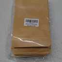 FireKylin 100 Pcs Resealable Bags,4.7" x 7.9" Stand Up Kraft Paper Bags with Matte Window, Zip Lock Food Storage Bags for Packaging Products, Reusable, Sealable (Brown)