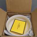 MALACASA Salad Bowls Set, 44 OZ (7") Large Soup Bowls Cereal Bowl for Kitchen, White Ceramic Bowls Set of 2, Dishwasher & Microwave Safe,Series REGULAR