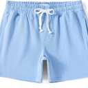 NIMENJOJA Mens 5.5" Athletic Gym Shorts Cotton Jogger Workout Lounge Jersey Zipper Pocket Sweat Shorts