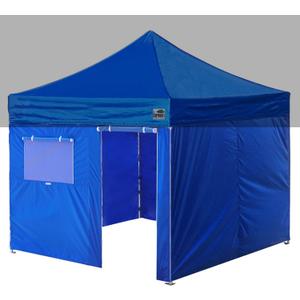 Eurmax USA 10 x 10 Full Zippered Walls for Easy Pop Up Canopy Tent,Enclosure Sidewall Kit with Roller Up Mesh Window and Door 4 Walls ONLYBlue