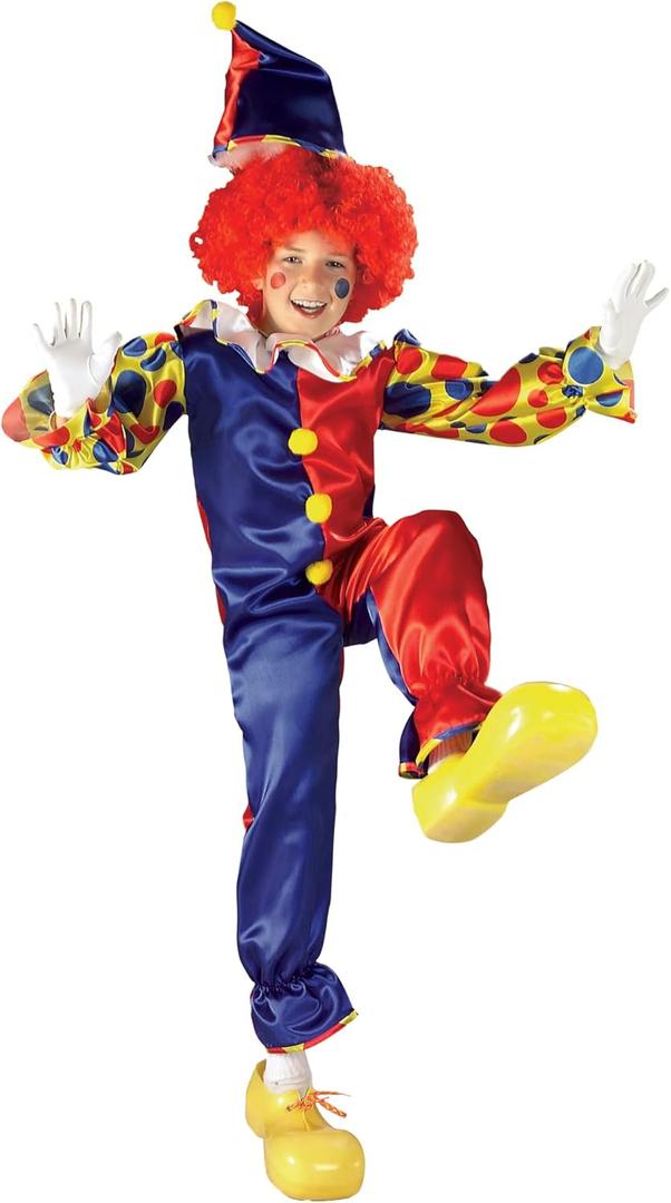 Rubies Bubbles The Clown Costume for Kids, Unisex Small