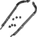 Bumper Support Bracket No.71598SNAA01/71593SNAA01 - Left Right Side Bumper Bracket for Honda Civic 2006-2011 - ABS Plastic Black - 1 Pair