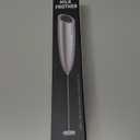 SIMPLETASTE Milk Frother Handheld Electric Foam Maker, Drink Mixer with Stainless Steel Whisk for Cappuccino, Bulletproof Coffee, Latte, Silver, without Stand, Battery Operated