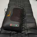 Massage-Mat, Detachable Neck Massager, Full Body Vibration Heating, Massage Pad with 10 Vibrating Motors and 9 Speed Settings for Home Office Use, Black