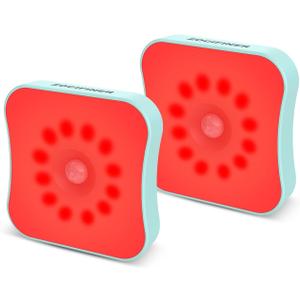 Red Night Lights, Motion Sensor Red Lights, Rechargeable Battery Operated Red Light for Sleep, Stick On Magnetic Red Light Night Lights for Bathroom, Bedroom, Sleep Aid, Stair, 2 Pack