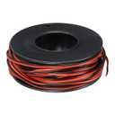 MECCANIXITY 30 Gauge Wire 2 Conductor Parallel Silicone Wire 30AWG Stranded Wire Electrical Wire Tinned Copper Wire Spool 10m/33ft for LED Strip Extension Cable, Car Model, Internal Wiring
