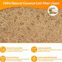 Legigo 2 Pack 48 Inch Square Coco Liners Planter Baskets Liner- Natural Coconut Coir Basket Liner Replacement, Window Box Liners Trough Coconut Liners for Wall Planter Garden Deck Fence Flower Baskets