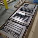 71 in Dog Crate Furniture for 2 Dogs, Wooden Double Dog Crate with 3 Drawers and Removable Room Divider, XXL Indoor Dog Kennel TV Stand End Table with Double Doors for Large Medium Dogs, Grey