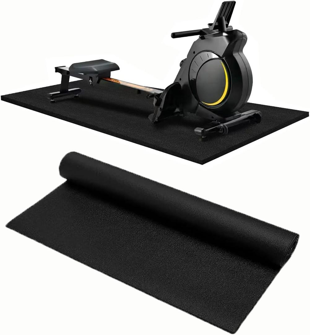 VTORY Large Yoga Mat 6'x 4', Extra Wide Exercise Mat for Men and Women, Yoga Mat 1/4 & 1/3 & 1/2 Thick, Non-Slip, Durable Workout Mat for Home Workout, Yoga, Pilates, Stretching (black)