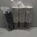 16 oz Coffee Cups with Lids 50 Pack, Disposable Coffee Cups with Lids, Insulated To Go Paper Coffee Cup for Hot Cold Drinks (Brown)