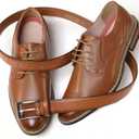 CHAOREN Mens Belts Leather Gift for Men - Ideal Match for Mens Dress Shoes | Crack-resistant, Reinforced Stitched Edges, Resin Edge Finish, Rust-resistant Buckle