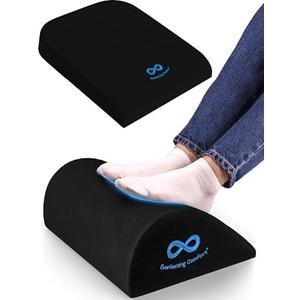 Everlasting Comfort Wheelchair Seat Cushion & Foot Rest Bundle - Gel Memory Foam Comfort for Mobility - Relieve Pressure & Soothe Tired Feet