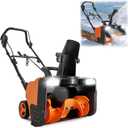VEVOR Electric Snow Blower, 20 inch 15A Corded Snow Thrower with Dual LED Headlights & 180 Rotating Chute, 25FT Throwing Distance, 12" Depth Clearing, Walk-Behind Snowblower for Driveway Sidewalk