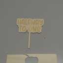 Wood Halfway to One Cake Topper - 1/2 Way to One Cake Decorations, Baby 6 Months Birthday, Half Birthday Party Decorations, Boy Girl Topper