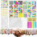 ARTDOT 1642 Pieces Clay Beads for Friendship Bracelets Making Kit, 24 Styles Jewelry Making Supplies Cute Beads Charms with Elastic String and Organizer Gifts for Teens Girls Ages 6 7 8 9 10 11 12