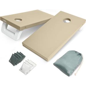 Coast Modern All Weather Cornhole Board Set - 4 x 2 ft Regulation Size - Premium Outdoor Game for Adults & Family
