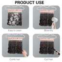 Silicone Hair Extension Holder,Durable Braiding Hair Rack Wall Mounted Wig Holder Wig Storage for Multiple Wigs for Styling,Washing,Drying,Clip-in,Wig Stand Organizer for Barber Shop,Home (Pink)