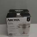 Aroma Housewares 6-Cup (Cooked yield ) / 1.2Qt. Select Stainless Pot-Style Rice Cooker, & Food Steamer, One-Touch Operation, White