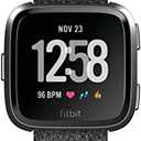 Fitbit Versa Special Edition Smart Watch, Charcoal Woven, One Size (S & L Bands Included)