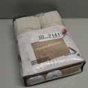 INOVADAY 100% Blackout Curtains for Bedroom, Black Out Curtains 84 Inch Long, Clip Rings Linen Blackout Drapes, Thermal Insulated Room Darkening for Living Room, 1 Panel - Beige,W102xL84