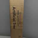 6 ft Fake Palm Tree Faux Areca Palm Plants with Full Lifelike Palm Leaves Realistic Trunks Fake Tropical Palm Tree for Indoor Home Office Outdoor Yard Dcor with Tall Trapezoidal Prism White Pot 2 PCS