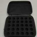 OUKENS Essential Oils Storage Case, 30 Grids Hard EVA Shell Essential Oil Storage Case Travel Carrying Organizer Box Suitable for Bottles 5ml