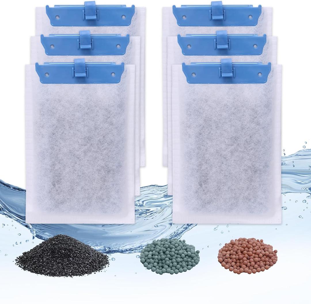 Large Aquarium Filter Cartridges (6-Pack) for Tetra Whisper Bio-Bag Power Filters & Tetra ReptoFilter  Replacement Filters for Cleaner, Clearer Water