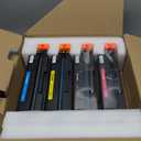 206A Toner Cartridges 4 Pack (with Chip) Compatible Replacement for HP 206A 206X for Color Laserjet Pro MFP M283fdw M283cdw M283fdn M282nw Pro M255dw M255nw M283 M255 Printer W2110A W2110X High Yield