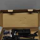 LISEN Tablet Stand iPad Stand for Desk Mount [Ultra Sturdy 2 Clamps] iPad Holder for Tablet Holder Mount Desk Accessories for Men fits iPhone Kindle 4-13" Device Valenties Day Gifts for Women (Black)