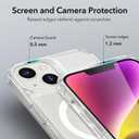 ESR for iPhone 14/iPhone 13 Case, Compatible with MagSafe, Shockproof Military-Grade Protection, Scratch-Resistant Back, Magnetic Phone Case for iPhone 14/iPhone 13, Classic Hybrid Case, Clear