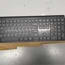 cimetech Wireless Keyboard and Mouse Combo, 2.4G USB Full Size Wireless Computer Keyboard and Adjustable Mouse for Computer/Laptop/PC/Mac/Windows - Black