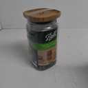 Ball Wide Mouth Mason Jar 9.9 Cup (1 Pack) With M.E.M Wooden Storage Lid for Storage, Grains, Herbs, Pasta, Coffee, Cookies