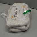 TeoKJ Over the Door Hanging Baskets with Wooden Button, 3-Tier Wall-Mounted Decorative Nursery Kitchen Baskets, White