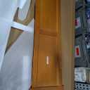 AFI Portland Full Wood Platform Bed with Footboard, Light Toffee