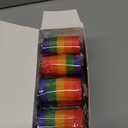 Adjustable Luggage Straps, Wide Travel Secure Belt for Suitcase with Name ID Card, Luggage Accessories to Secure Bag Cargo Safe Quick-Release, Rainbow Color, (Pack of 4) 