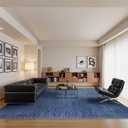 6x9 Area Rugs Non Slip, Large Washable Rugs for Living Room, Navy