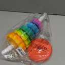 Baby Spinning Stacking Toys for Toddlers 1-3, Rainbow Ring Stacker Montessori Toys for Babies 6-12 Months, 1 2 3 One Year Old Girl Boy Christmas Birthday Gifts, Autism Sensory Learning Toy