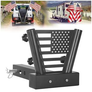 Heavy Duty Hitch Flag Pole Holder,Trailer Hitch Flag Pole Holder, Universal Flag Holder for Truck,Car, SUV, Pickup, Camper & Trailer,Compatible with 2" Trailer Receiver