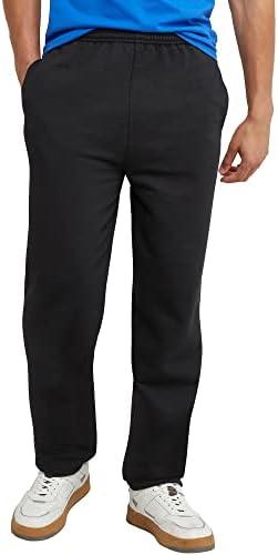 Hanes Mens EcoSmart Best Sweatpants, Athletic Lounge Pants with Cinched Cuffs, Size L
