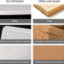 36"x48" Large Felt Bulletin Board, 3'x4' Self-Adhesive Foldable Pin Board