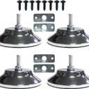 Ragyzity Pool Table Leg Levelers, Leveling Risers Adjustable Furniture Levelling Feet, 5'' Metal Game Table Leg Levelers Heavy Duty Leveling Feets for Soccer Table, Ping-Pong Table, Billiard Table