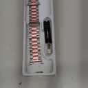 GOLDTOLUCK No Gap Stainless Steel Band Compatible Replacement Men Women Milanese Metal Elegant Casual (Pink/Silver), Galaxy 8 40/44mm & 8 Classic 46mm