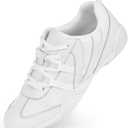 CADIDL Cheer Shoes for Women White Cheerleading Athletic Dance Shoes Girls Flats Tennis Walking Sneakers 7