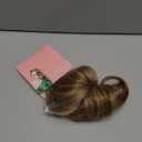 FELENDY 18" Ponytail Extension Curly Wavy Clip in Hairpiece Wrap Around Long Pony Tails Hair Extensions Synthetic for Women Ash Blonde Mix Ginger Brown